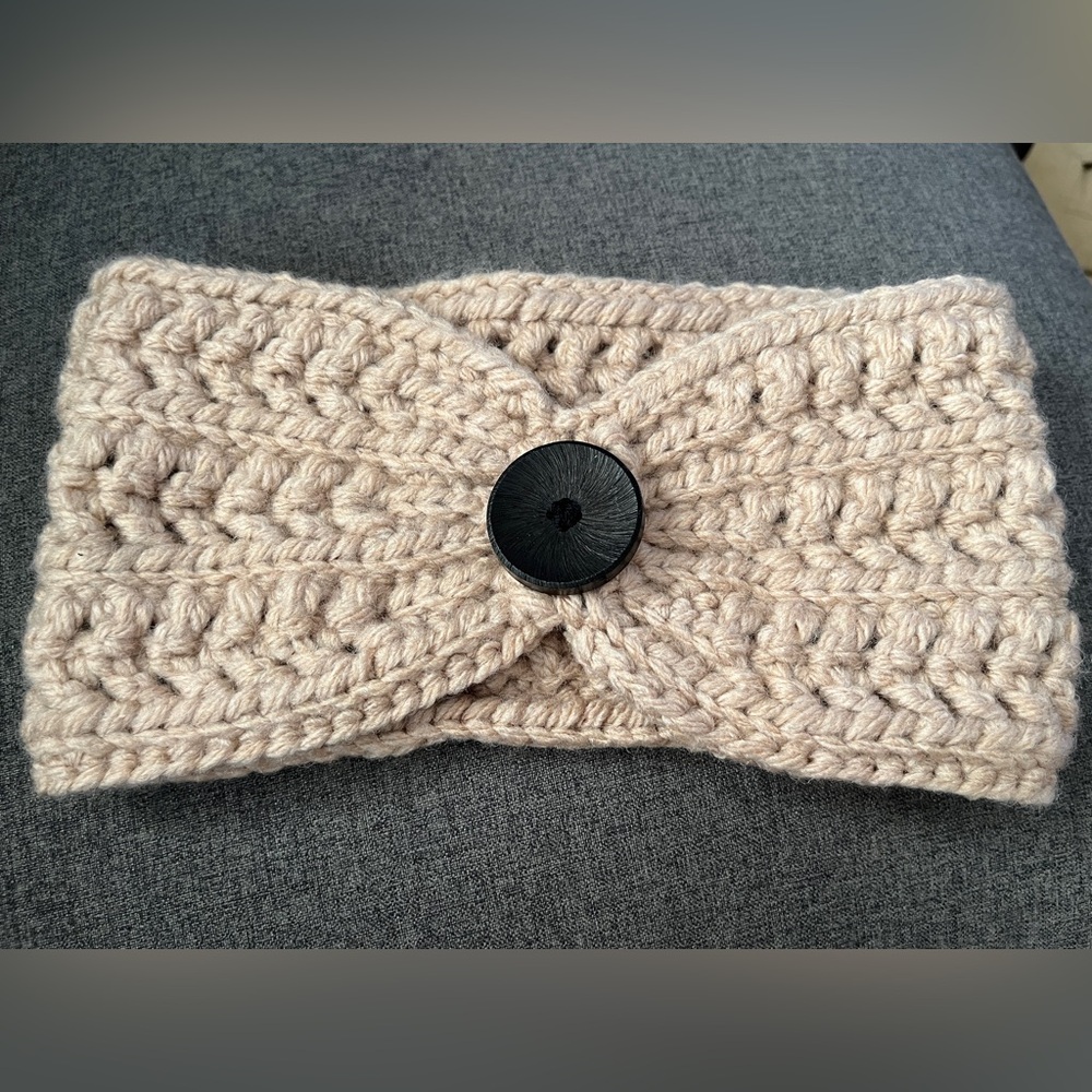 Hand crocheted headband